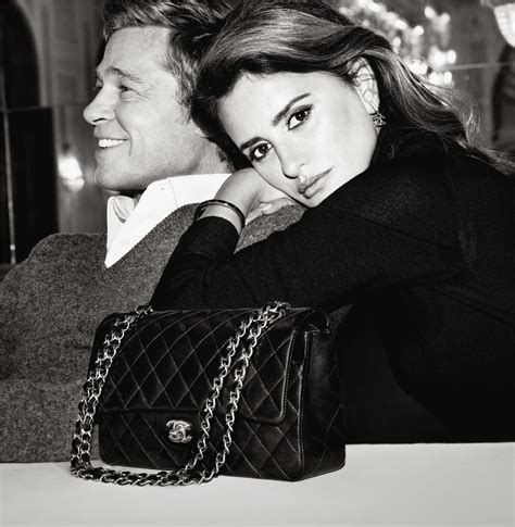 brad pitt and penelope cruz chanel|Chanel iconic product photo.